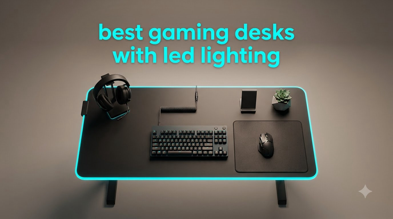 best gaming desks with led lighting