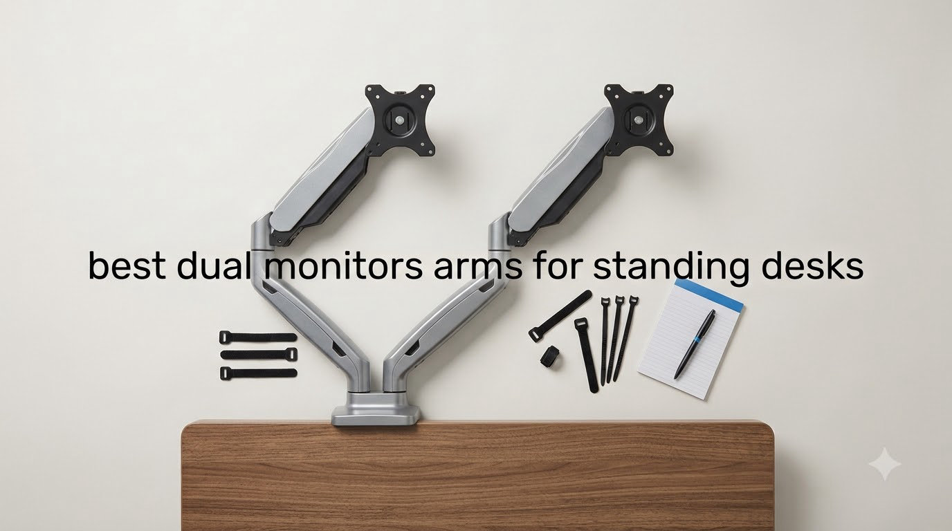 best dual monitors arms for standing desks