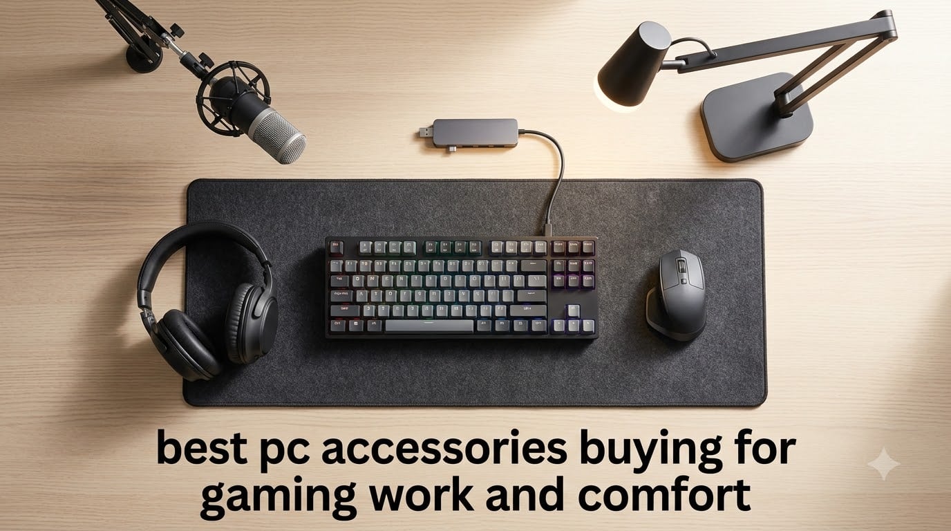 best pc accessories buying for gaming work and comfort