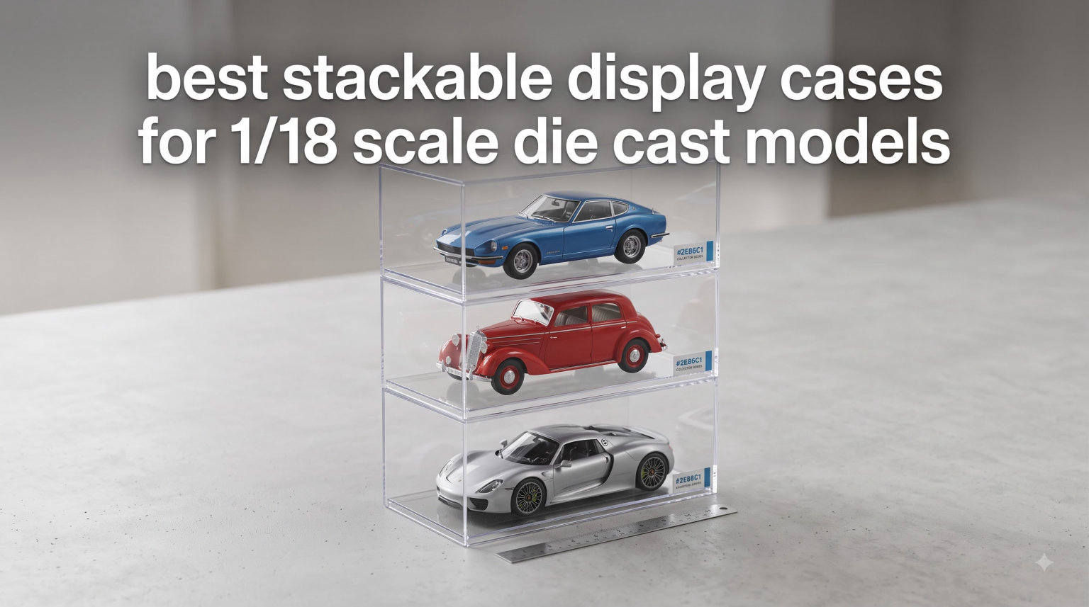 best stackable display cases for 1/18 scale die cast models