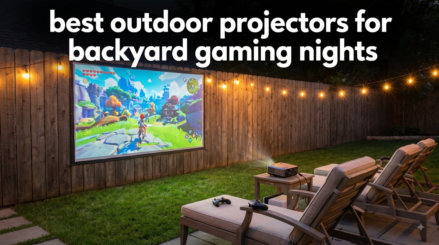 best outdoor projectors for backyard gaming nights