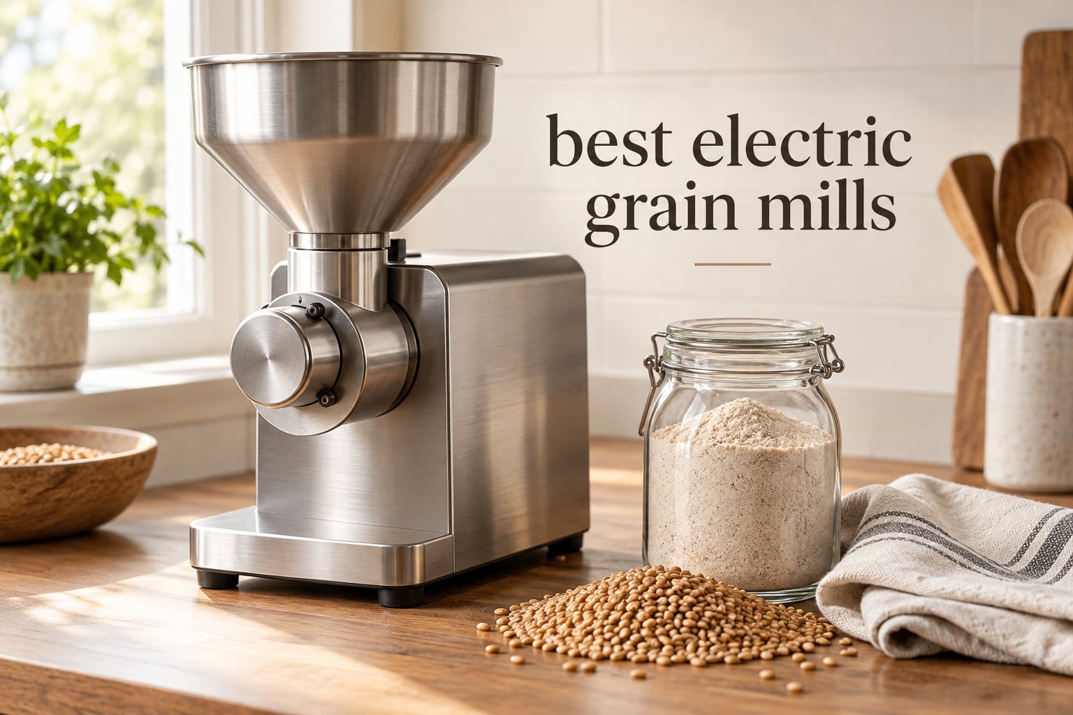 best electric grain mills
