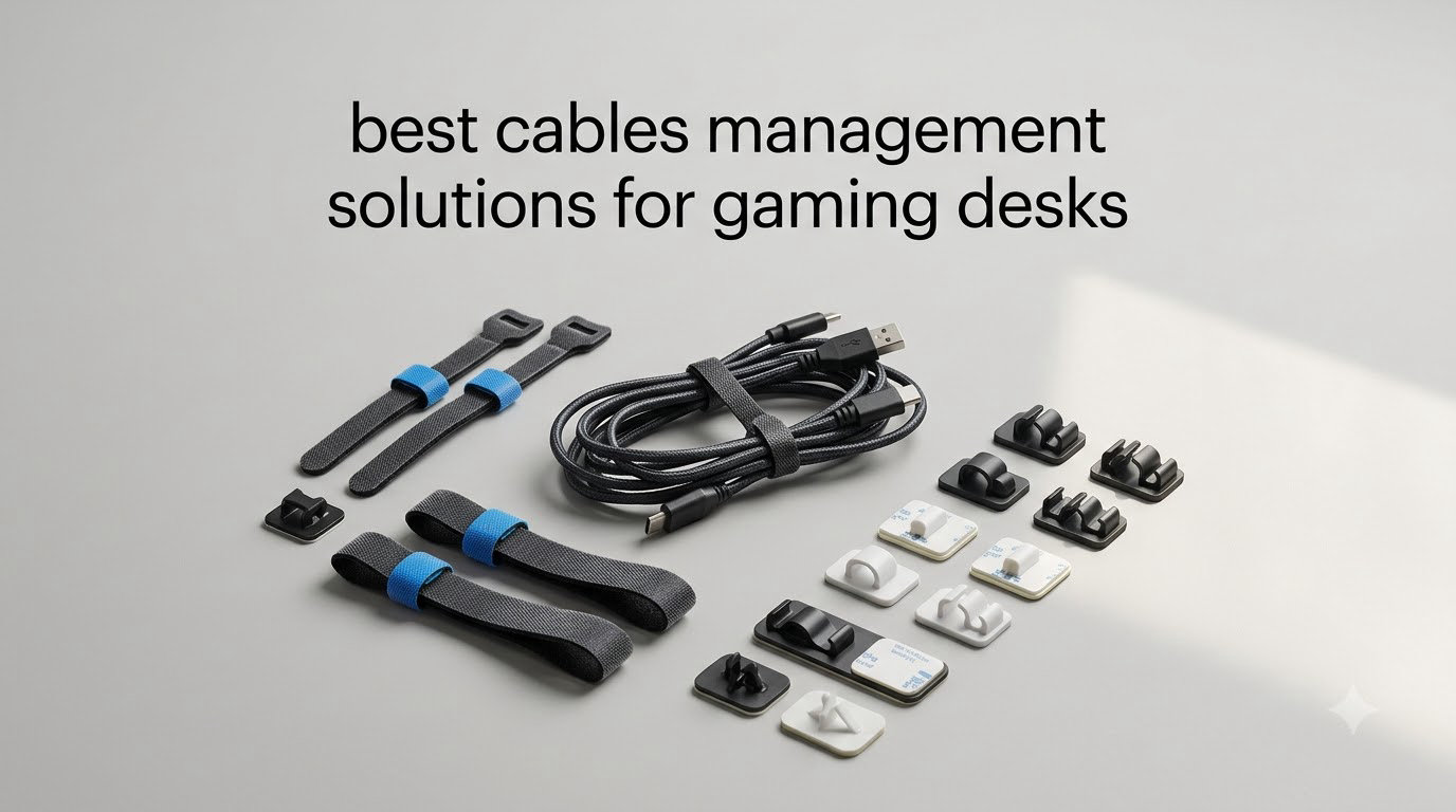 best cables management solutions for gaming desks