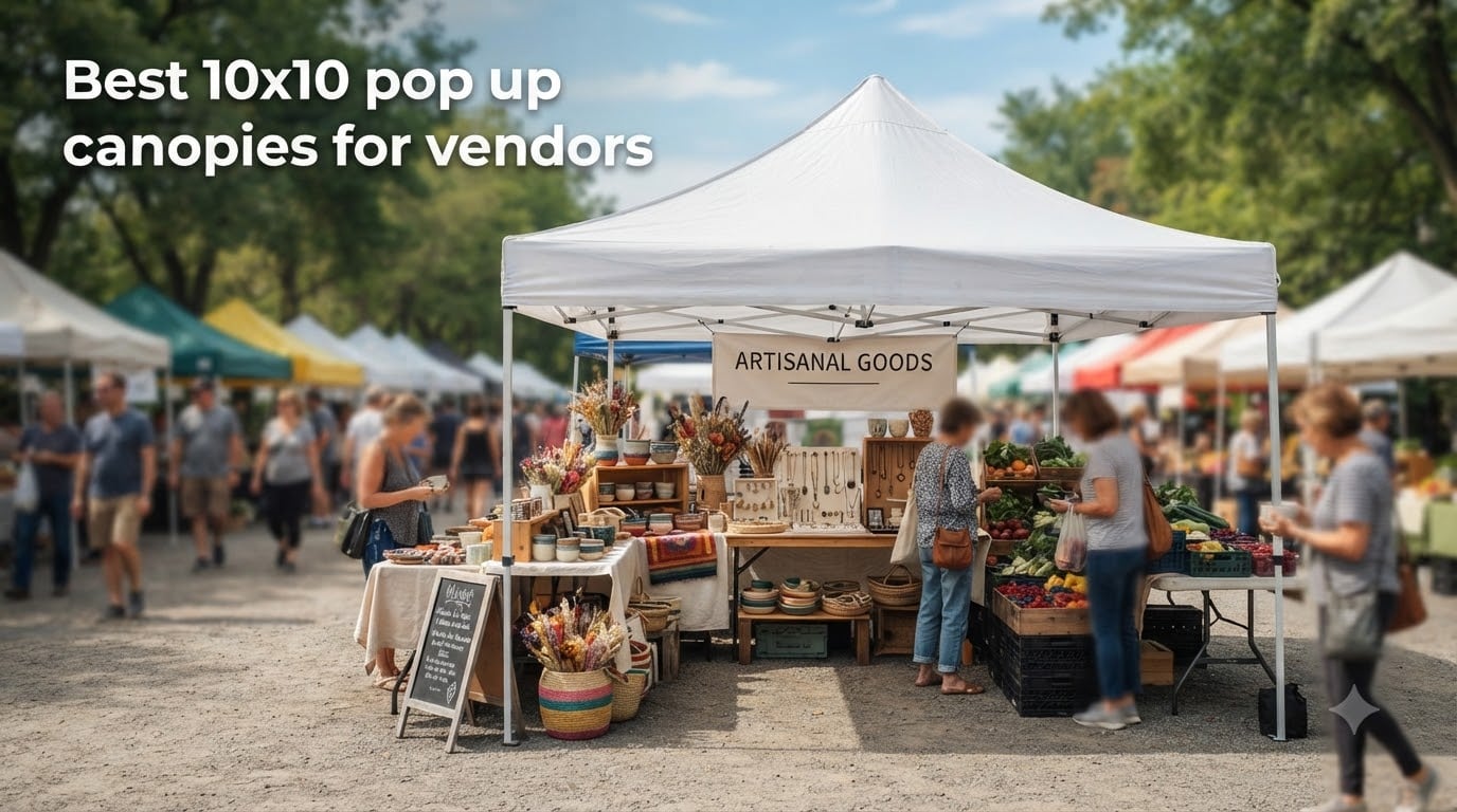 Best 10x10 pop up canopies for vendors