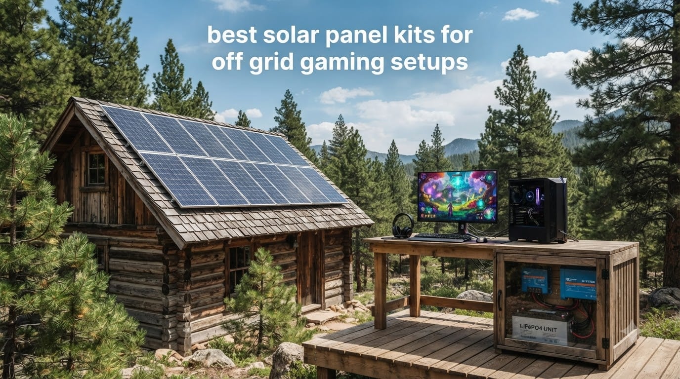 best solar panel kits for off grid gaming setups