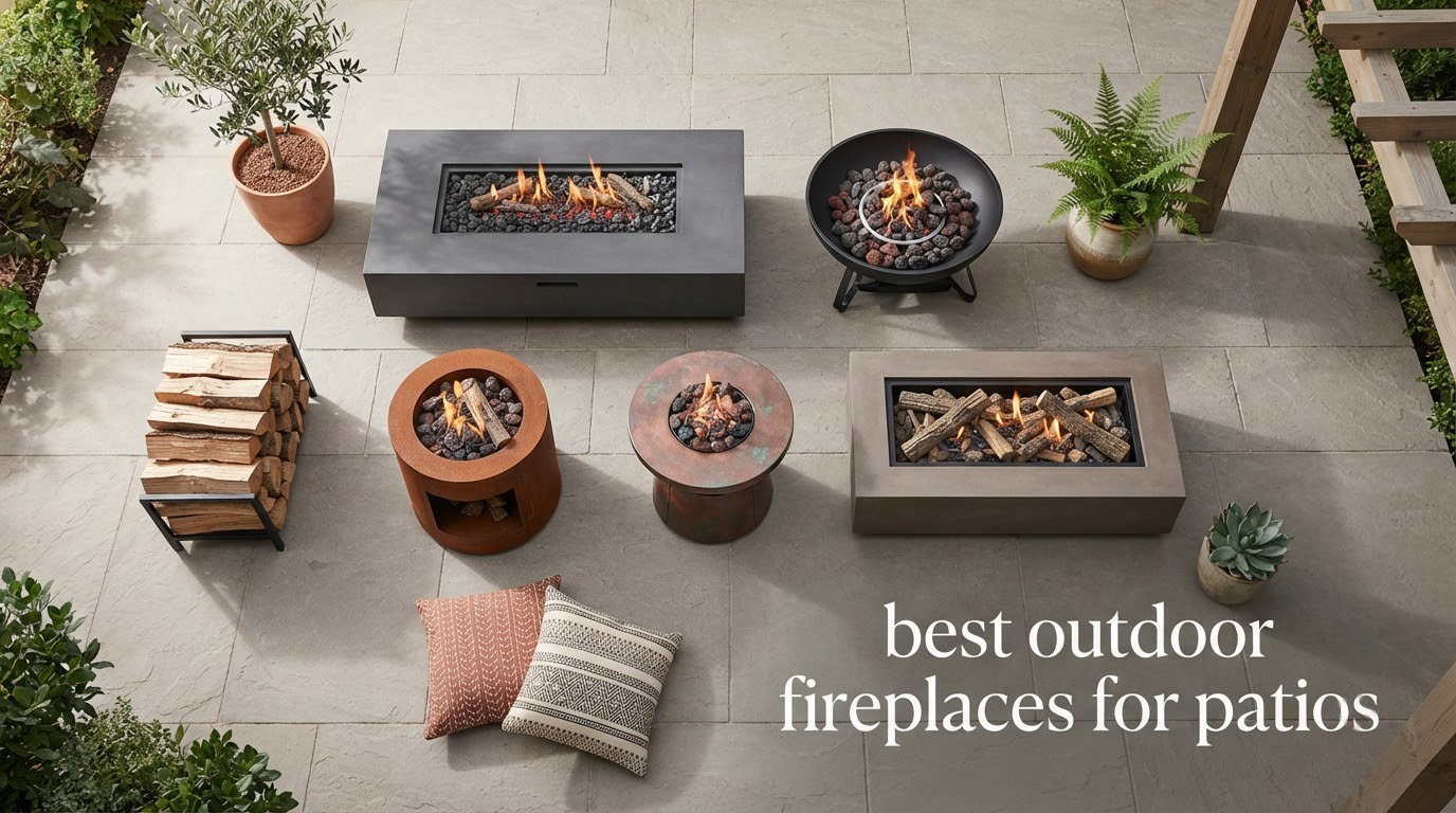 best outdoor fireplaces for patios