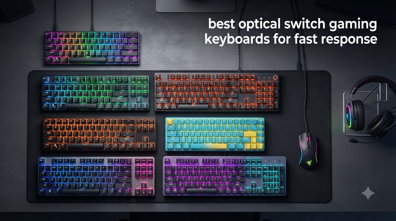 best optical switch gaming keyboards for fast response