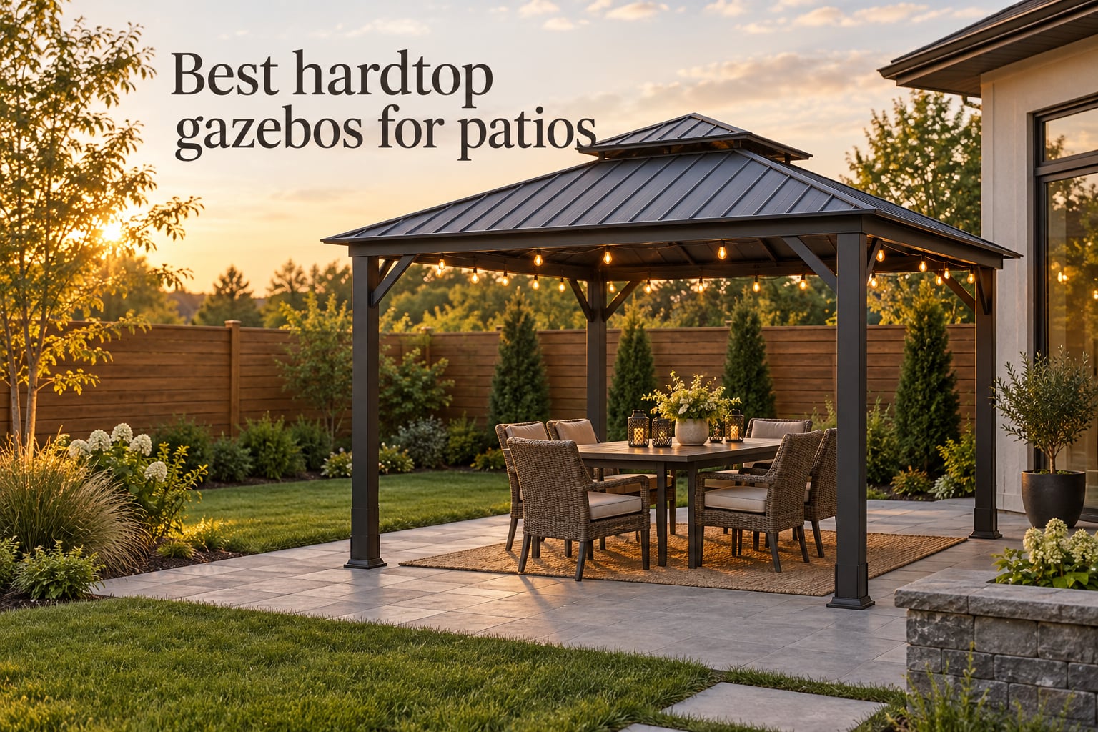 Best hardtop gazebos for patios
