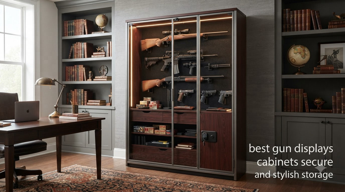 best gun displays cabinets secure and stylish storage