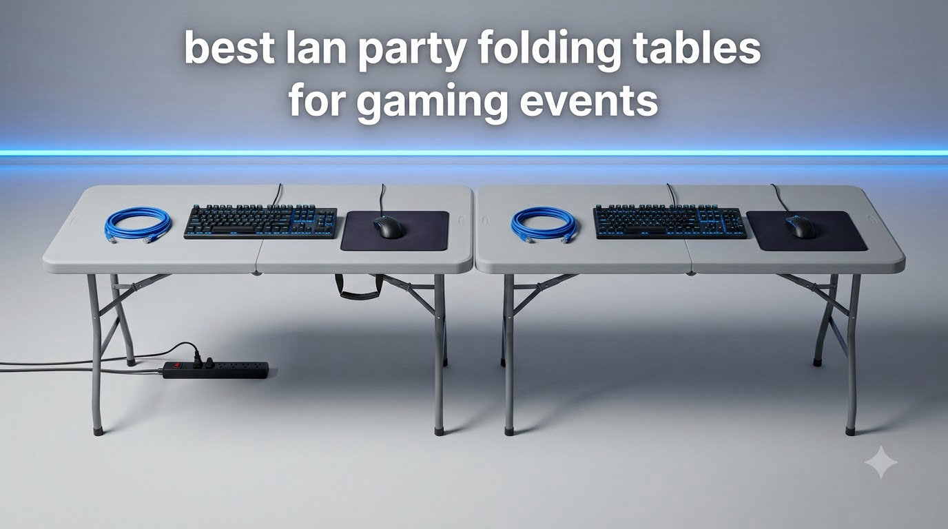 best lan party folding tables for gaming events