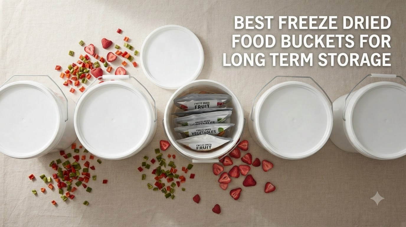 Best freeze dried food buckets for long term storage