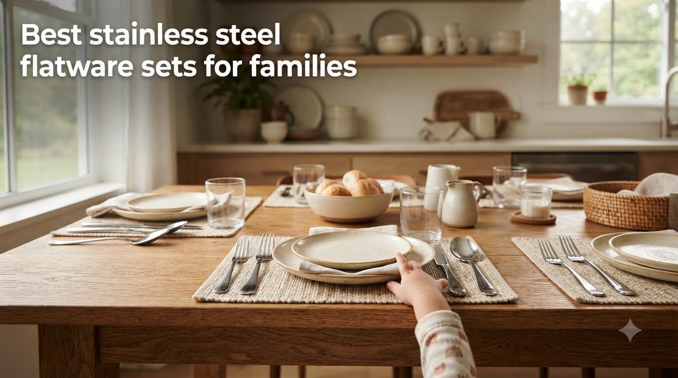 Best stainless steel flatware sets for families