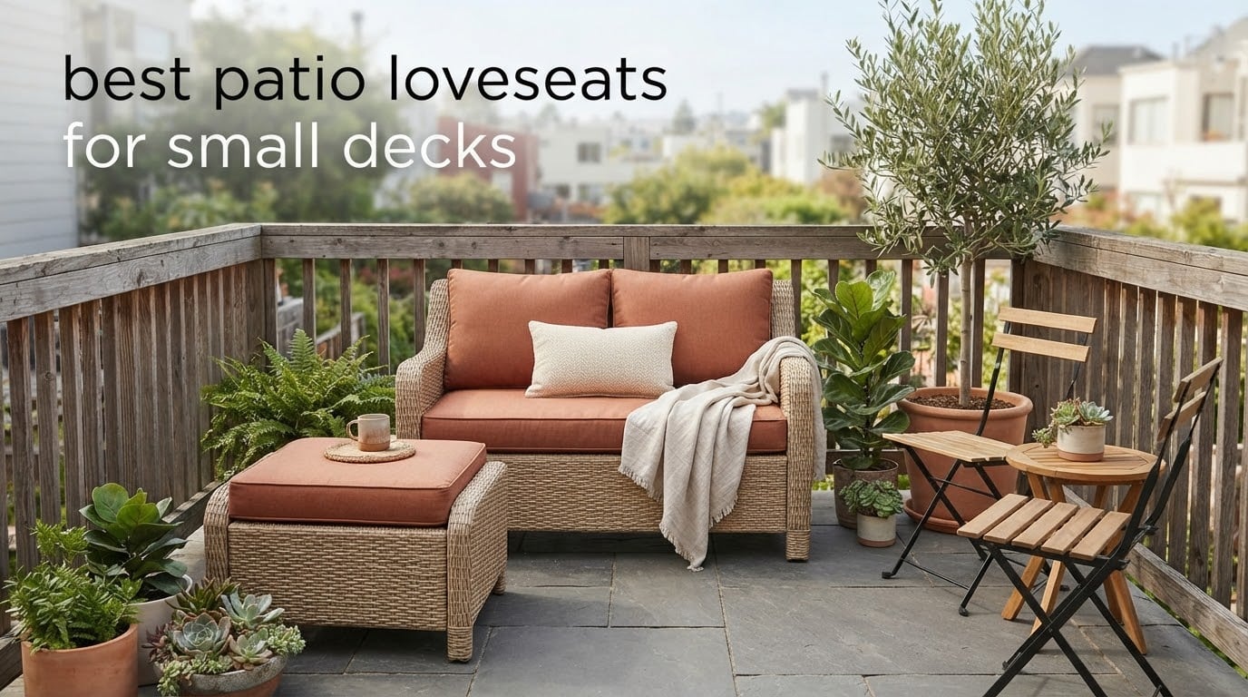 best patio loveseats for small decks