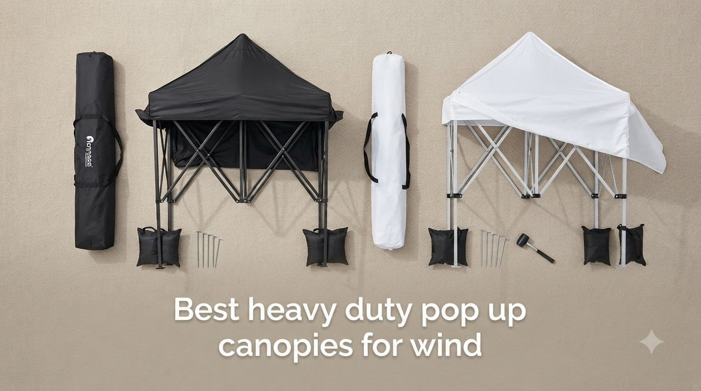 Best heavy duty pop up canopies for wind