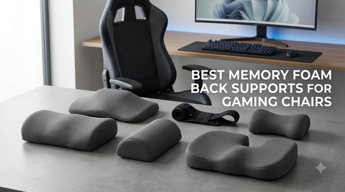 best memory foam back supports for gaming chairs