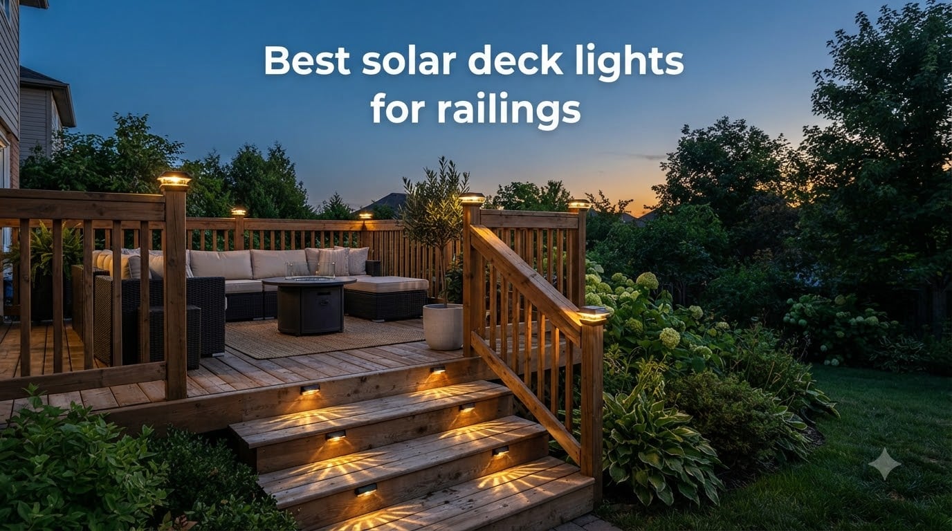 Best solar deck lights for railings