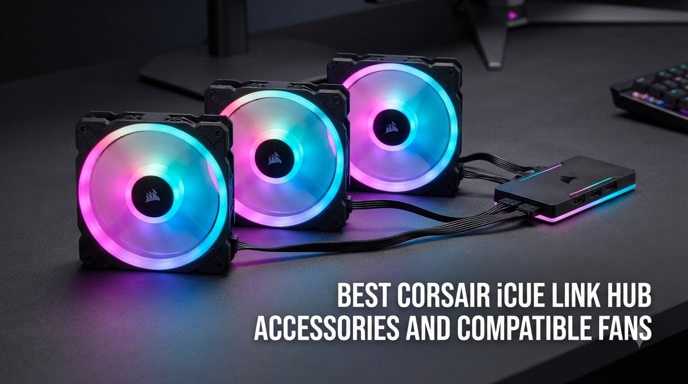 best corsair icue link hub accessories and compatible fans
