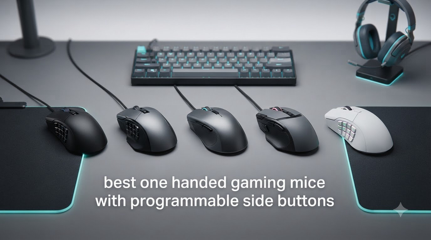 best one handed gaming mice with programmable side buttons