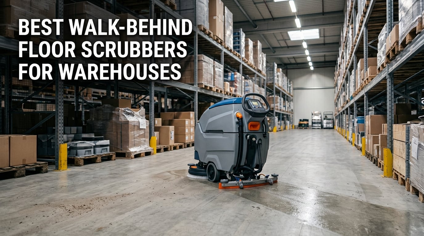 Best walk-behind floor scrubbers for warehouses
