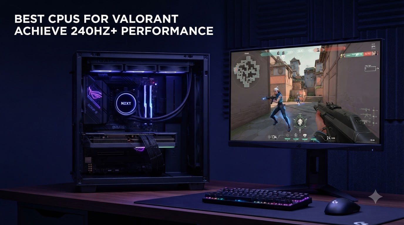 best cpus for valorant achieve 240hz+ performance