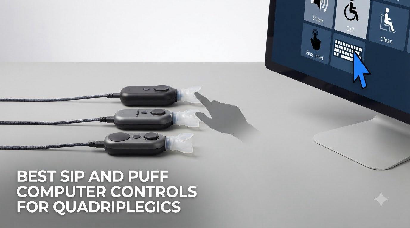 best sip and puff computers controls for quadriplegics