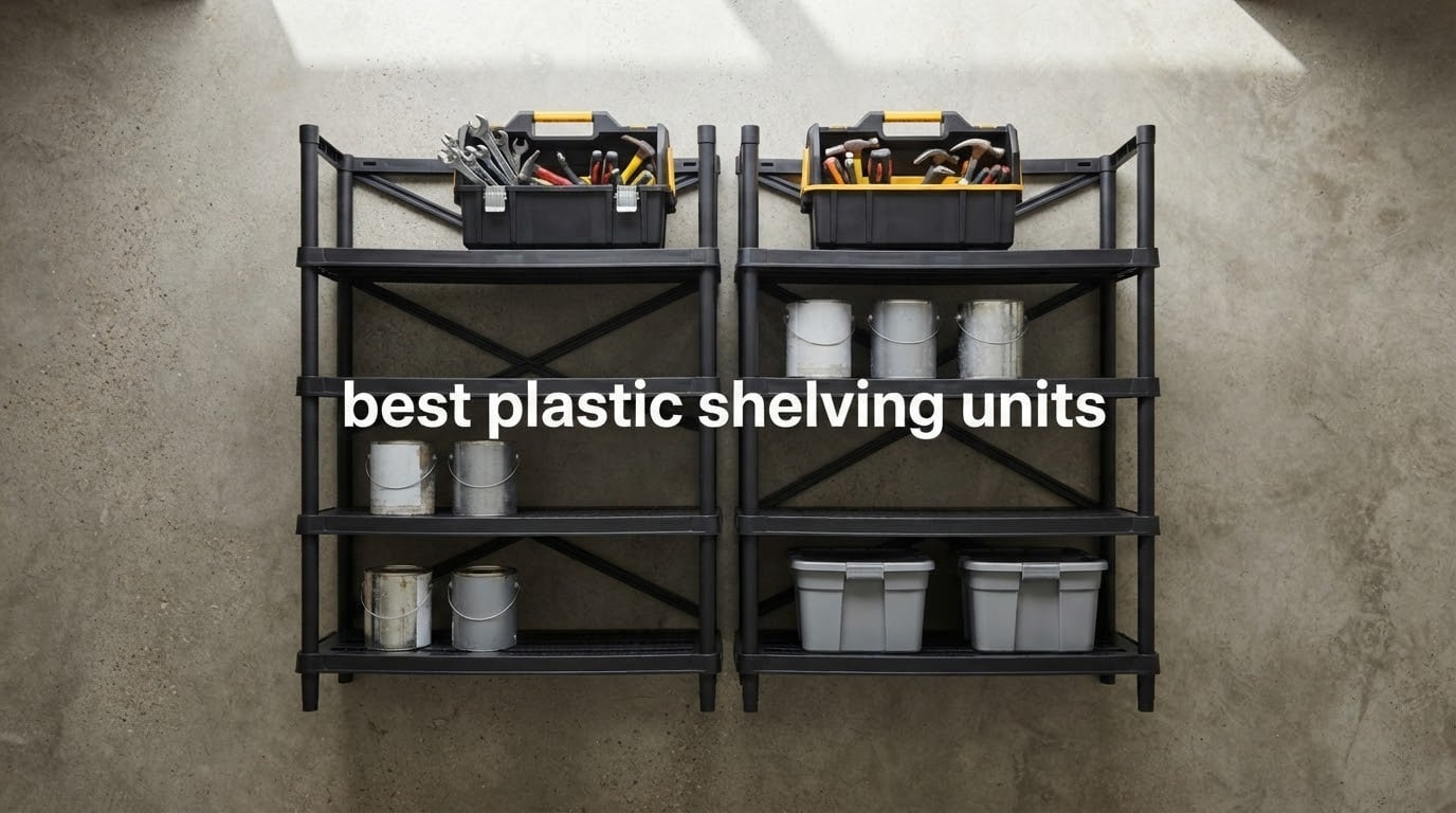 best plastic shelving units