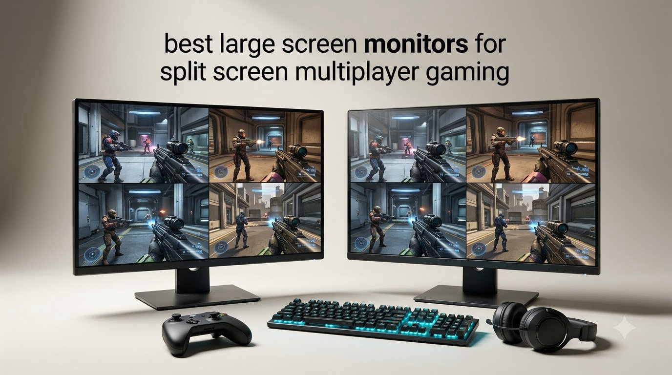 best large screen monitors for split screen multiplayer gaming