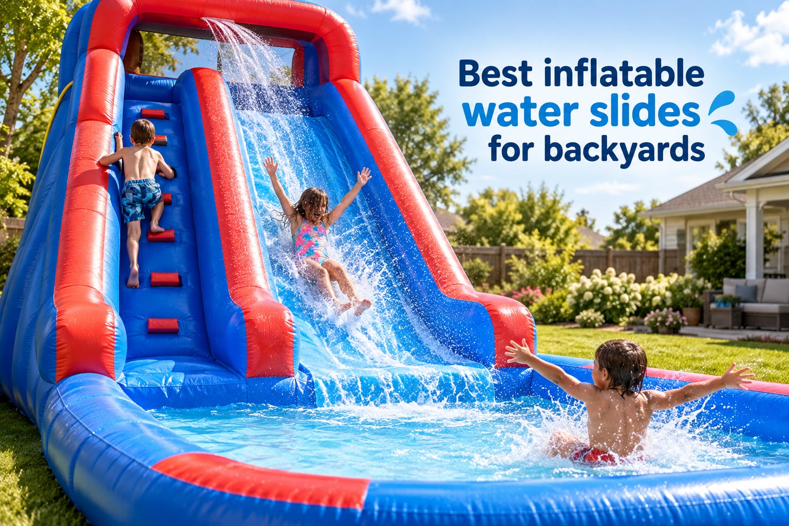 Best inflatable water slides for backyards