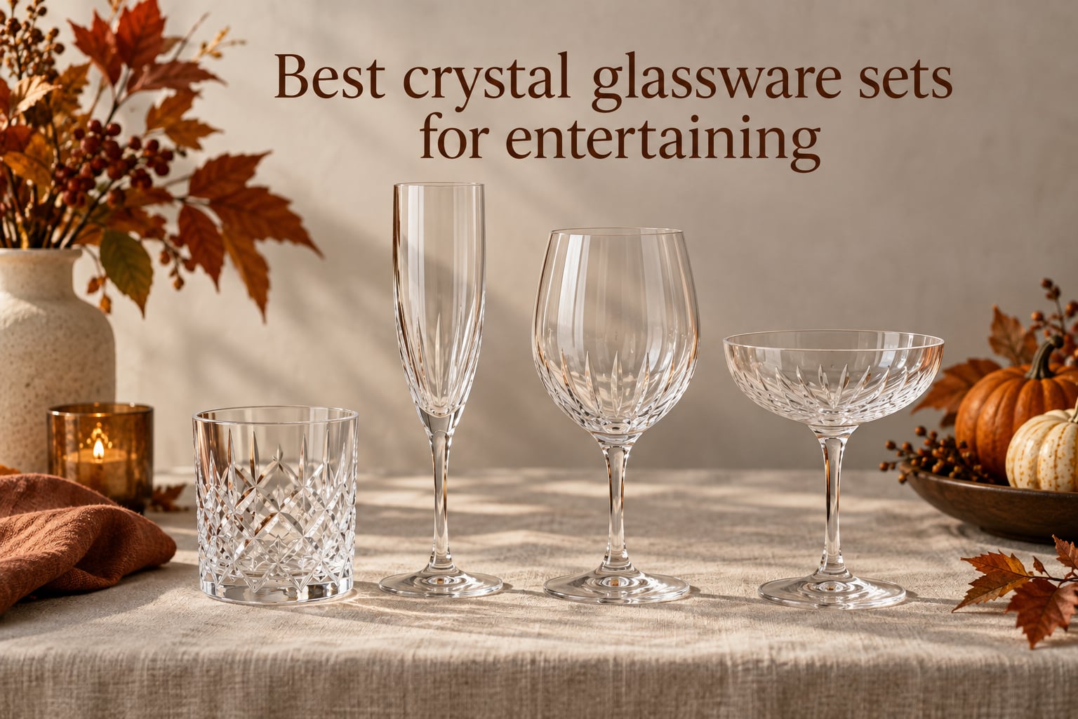 Best crystal glassware sets for entertaining