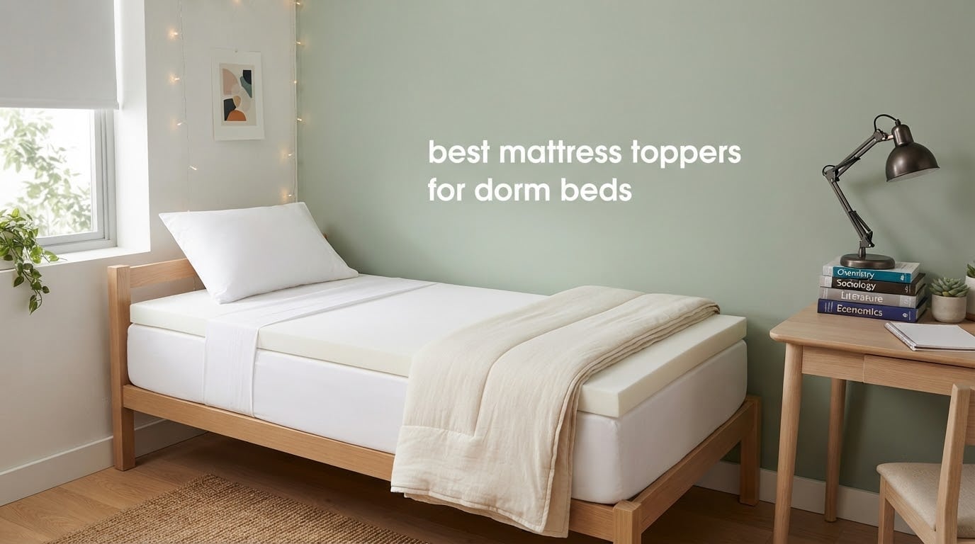 best mattress toppers for dorm beds