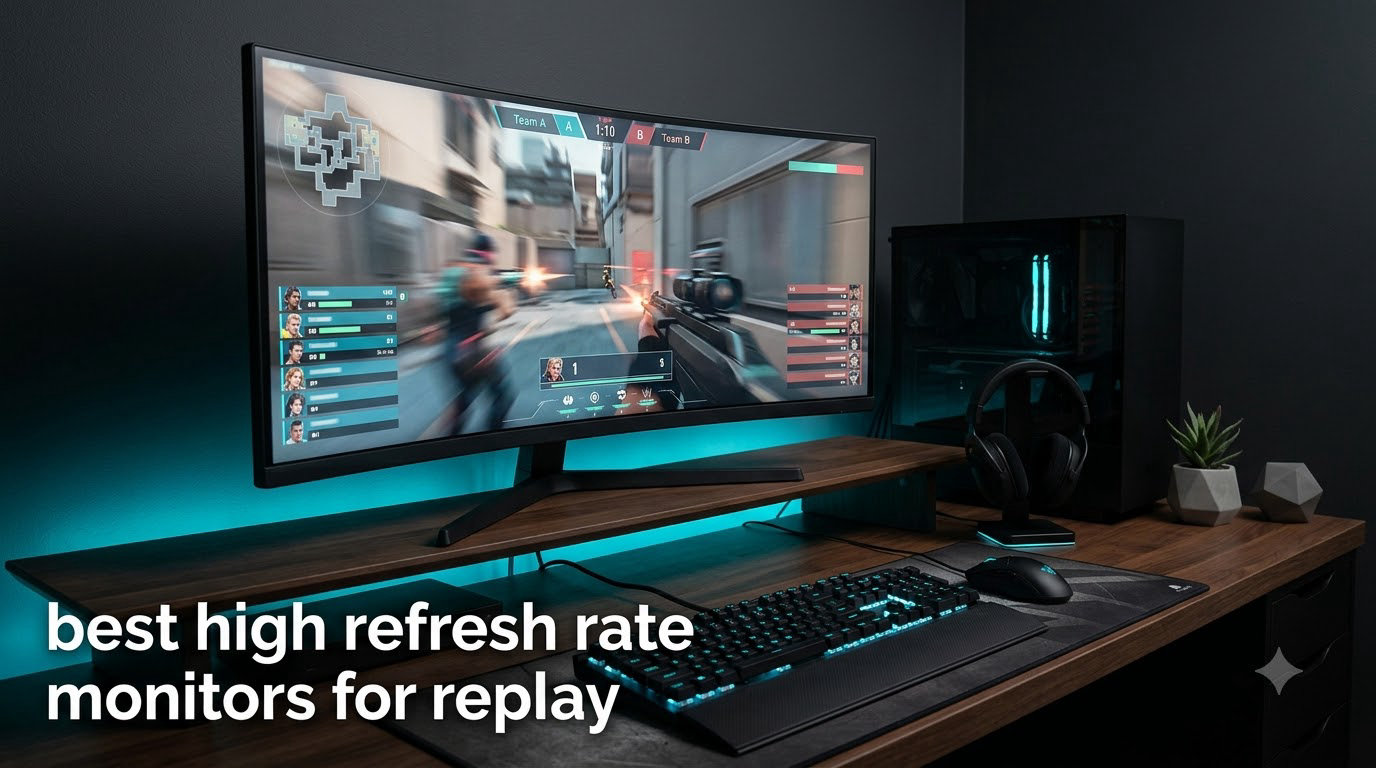 best high refresh rate monitors for replay