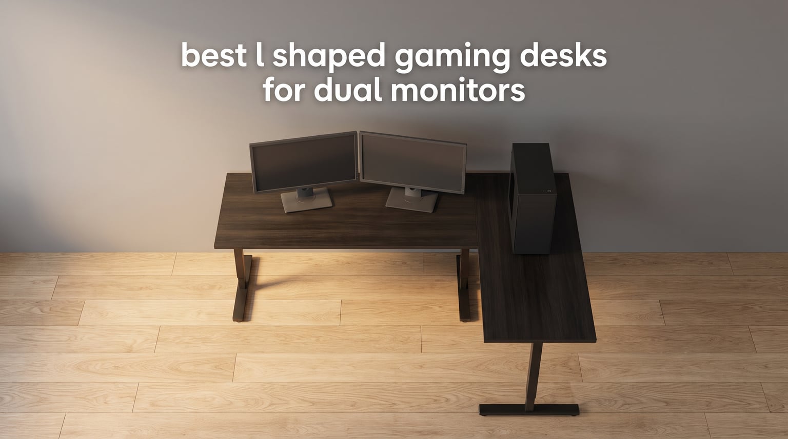 best l shaped gaming desks for dual monitors