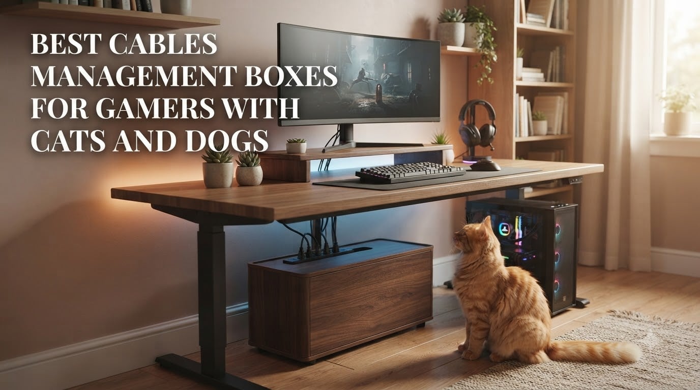 best cables management boxes for gamers with cats and dogs