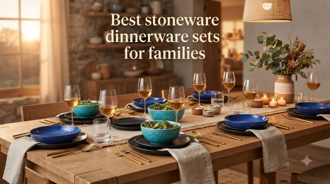 Best stoneware dinnerware sets for families