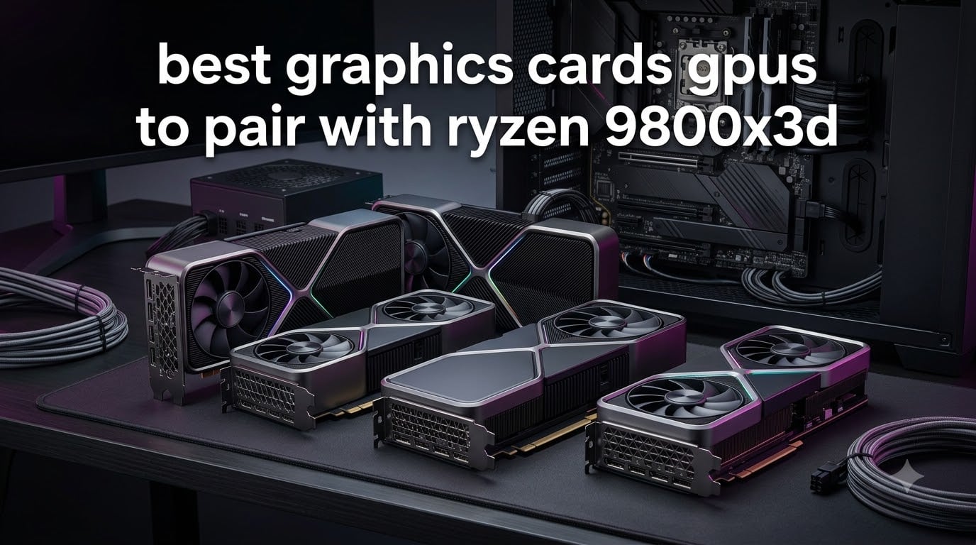 best graphics cards gpus to pair with ryzen 9800x3d