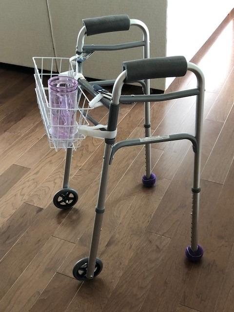 HealthSmart Durable Walker Accessories Basket For Walker | No Tools Needed | Secure Cup Holder & Tray | Walker Accessories Bag - Easy Installation Walker Basket For Folding Walker | 16x5.5x7 inches customer photo 2