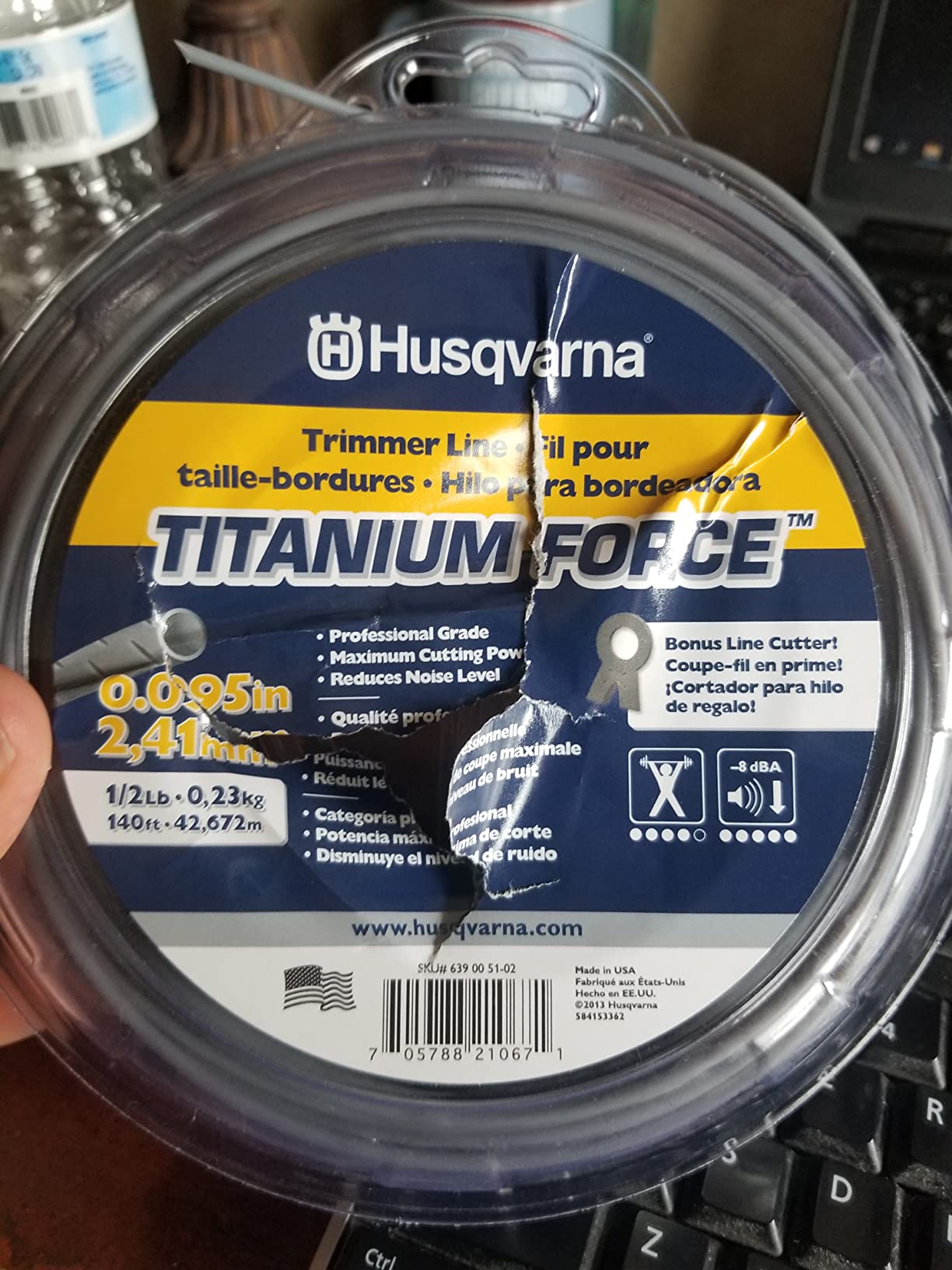 Husqvarna Titanium Force 0.095 String Trimmer Line 639005102, Outdoor Tools customer photo 1