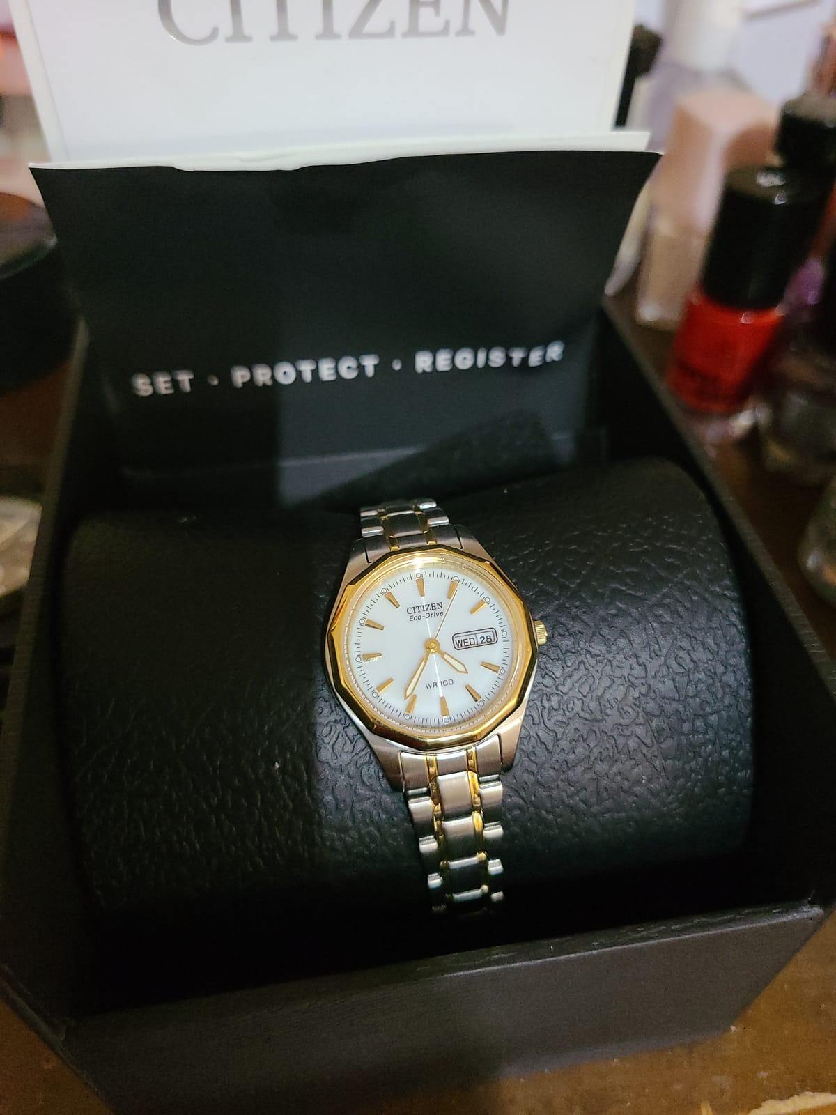Citizen Ladies' Eco-Drive Classic 27mm Stainless Steel EW3144-51A customer photo 1