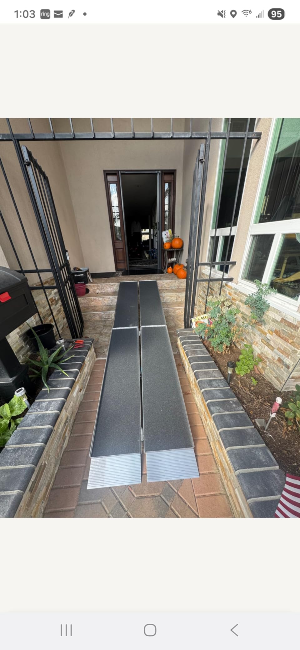 EZ-ACCESS Suitcase Trifold Wheelchair Ramp, Non Slip, 800 lb, Home, 8 ft customer photo 2