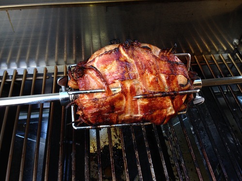 OneGrill Heavy Duty Chrome Universal Grill Rotisserie Kit with 13 Watt 50 lb. Stainless Electric Motor - 37 X 1/2 Inch Hexagon Spit Rod (Grills Up to 28 Inches Wide) Not for Weber. customer photo 2