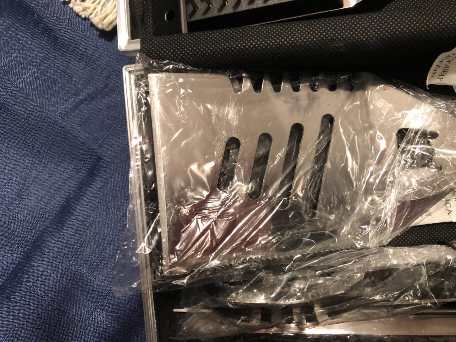 Home-Complete Stainless Steel BBQ Grill Accessories Set, 16-Piece-Set customer photo 1