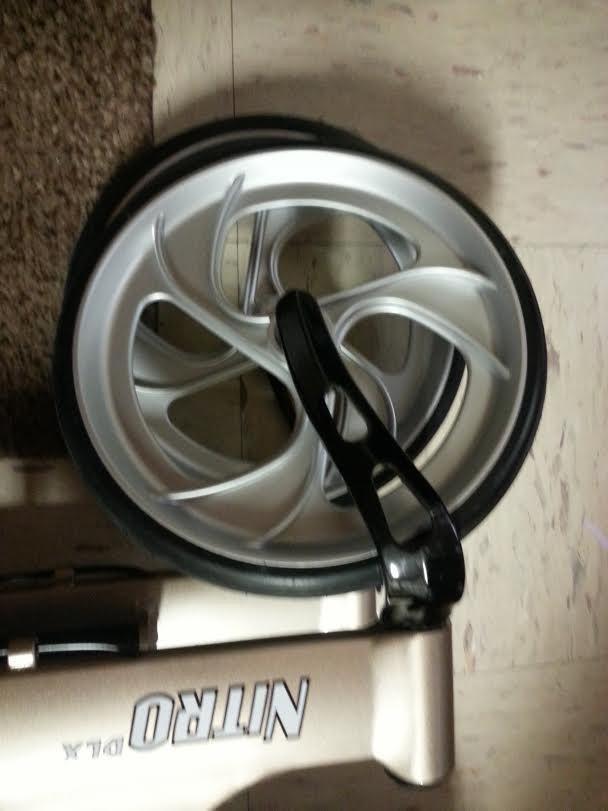Drive Medical Nitro DLX Foldable Rollator Walker, 10 Inch Wheels, Champagne customer photo 2