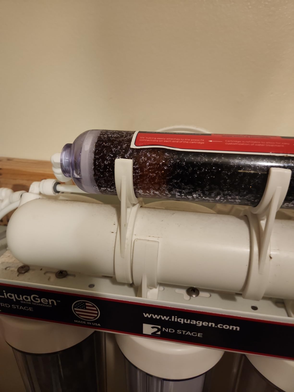 LiquaGen- 5 Stage Reverse Osmosis & Deionization (RODI) | Aquarium Reef Water Filter System - 75 GPD | Water Purifier for Fish Tank with Filter's Included customer photo 1