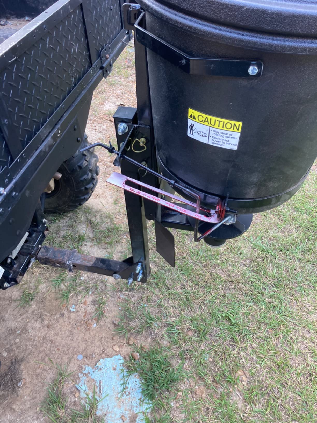 Buyers Products UTVS16 150 lb UTV ATV Receiver Mount Broadcast Spreader customer photo 1