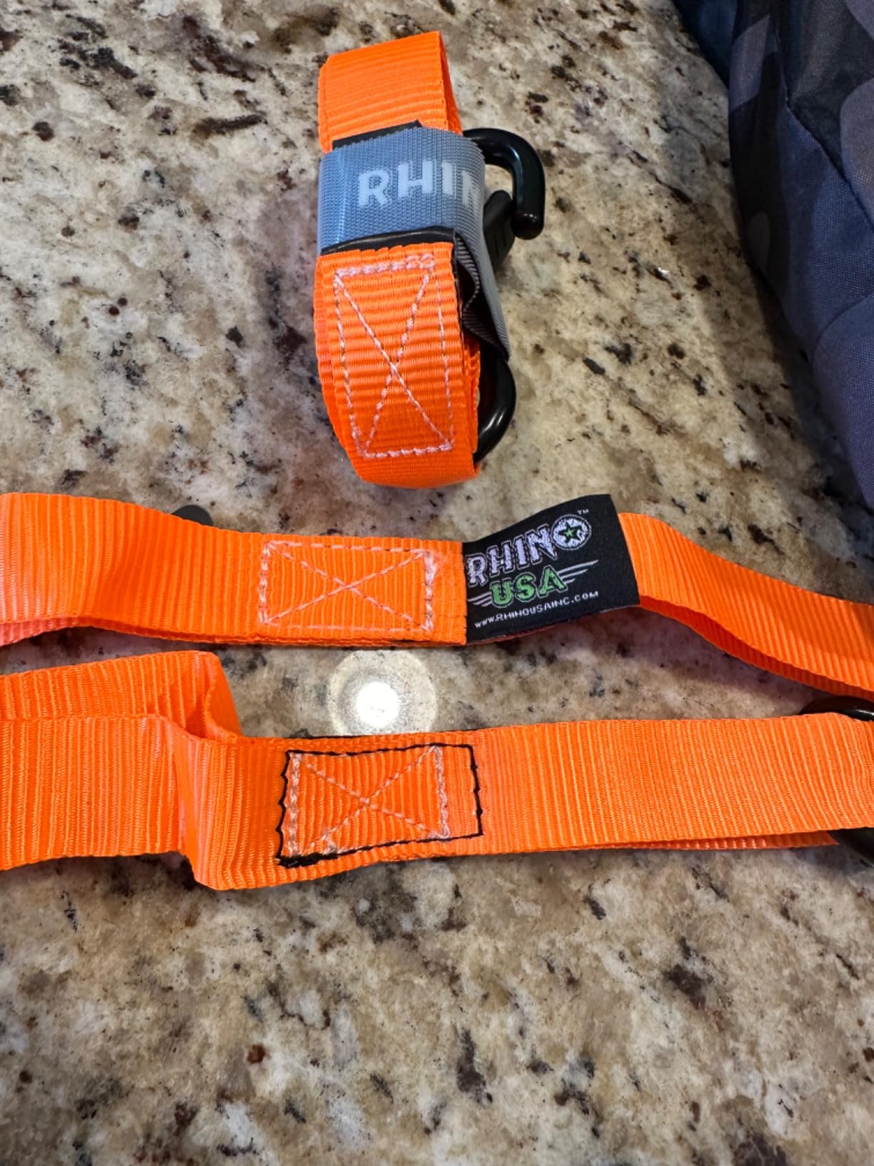 Rhino USA Ratchet Straps Tie Downs (4-Pack) - 1in x 15ft with S Hooks customer photo 1