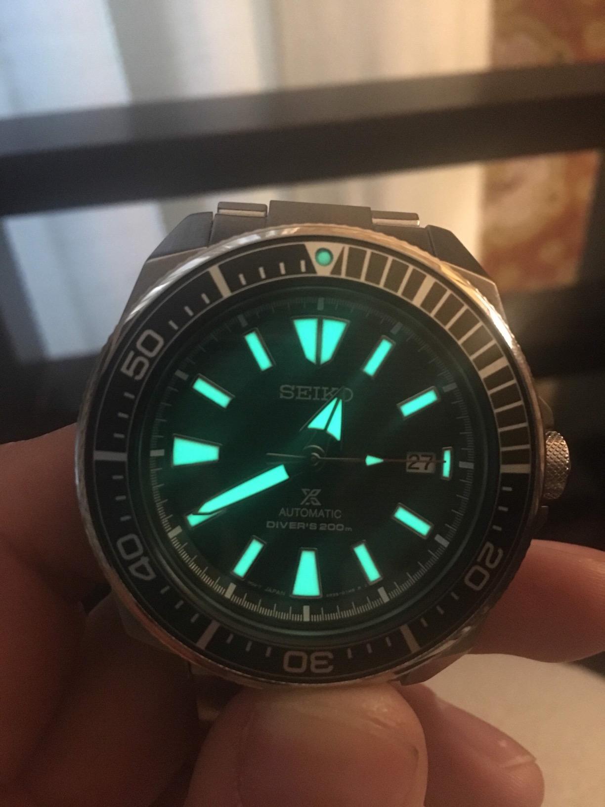 Seiko Prospex Samurai Stainless Steel Automatic Dive Watch 200 meters SRPB51 customer photo 1