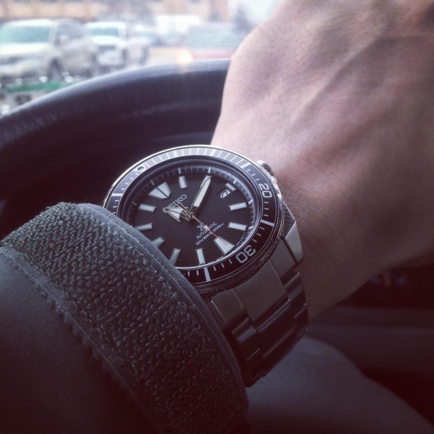Seiko Prospex Samurai Stainless Steel Automatic Dive Watch 200 meters SRPB51 customer photo 2