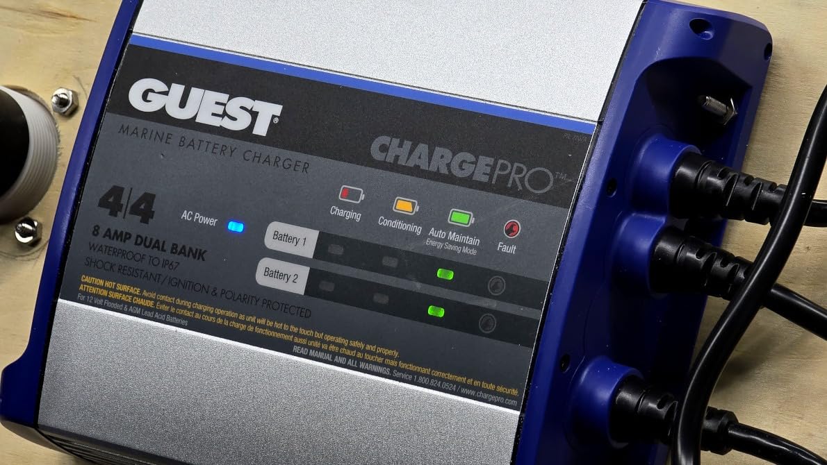 Guest ChargePro 8A 2-Bank Waterproof Onboard Battery Charger customer photo 1