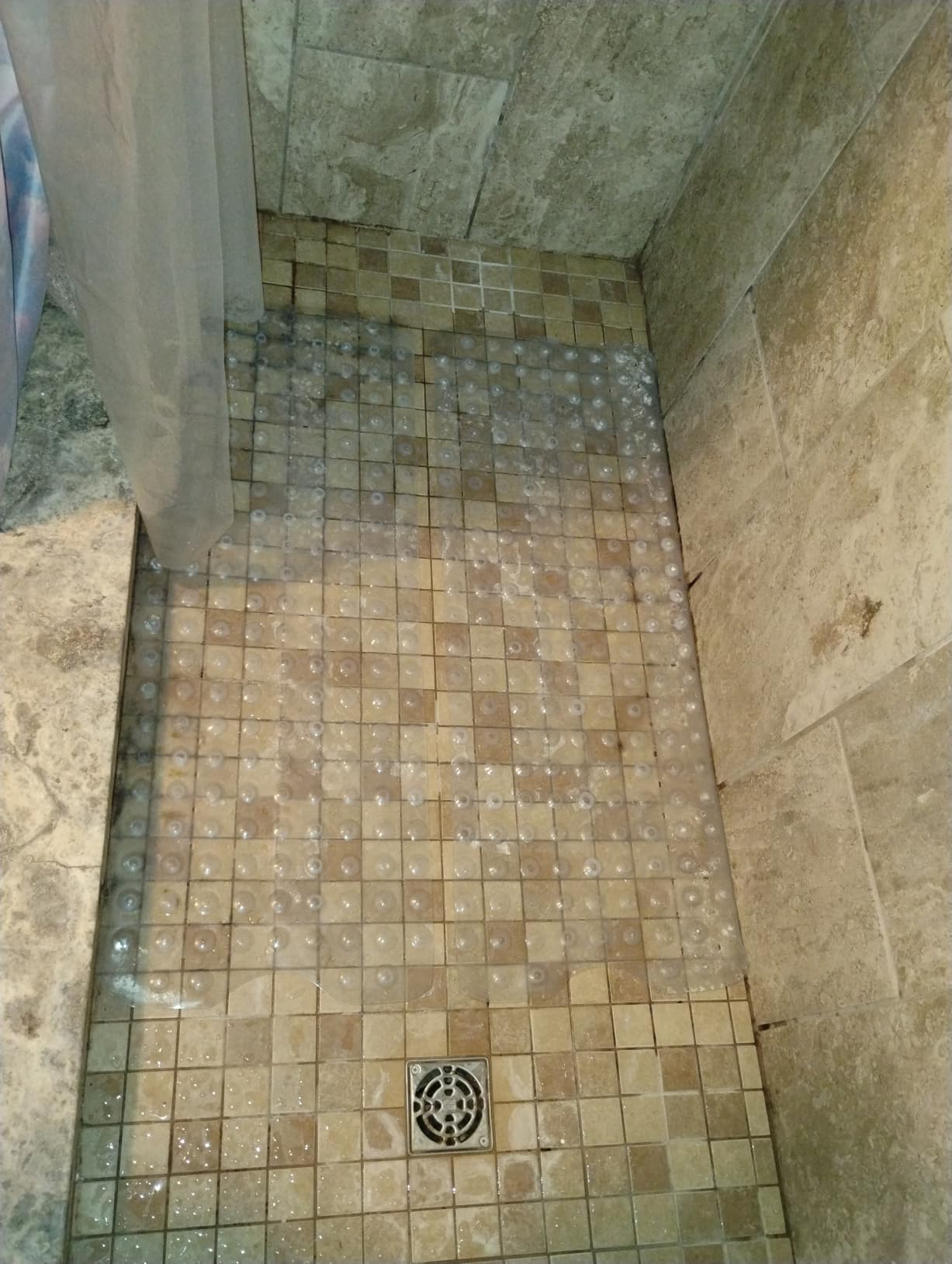 YINENN Bath and Shower Safety Mats 40x16 inch, Non Slip with Suction Cups for Bathroom Stall and Tub Floor, Extra Large and Machine Washable, Drain Holes Keep Bathtub Clean, Clear customer photo 1