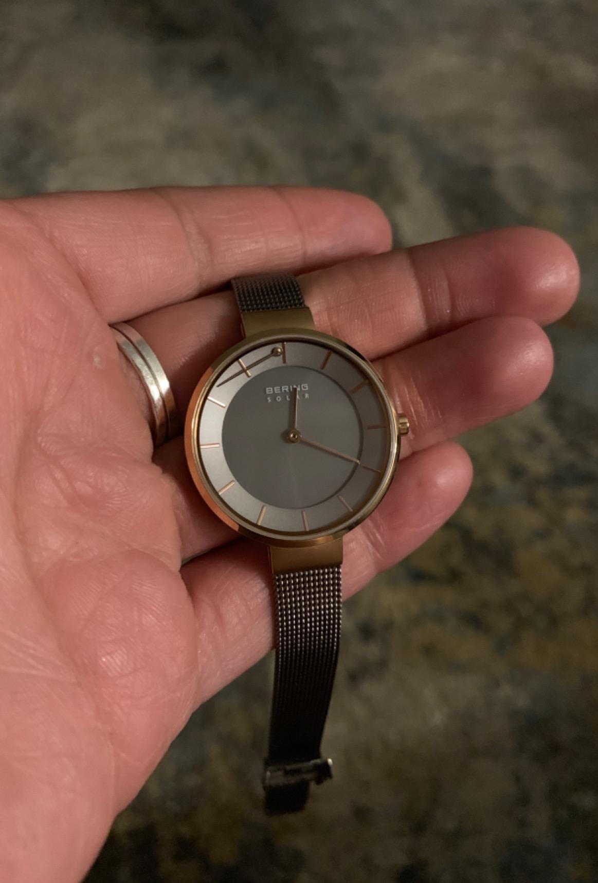 Bering Women's Watch Solar Movement - Solar Collection with Stainless Steel and Sapphire Crystal 14631-XXX Bracelet Watches customer photo 2